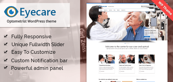 EYECARE - OPTOMETRISTS WORDPRESS THEME