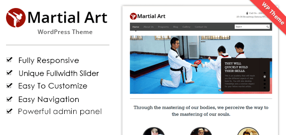 MARTIAL ART WORDPRESS THEME