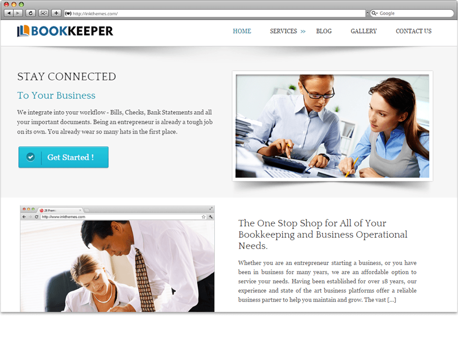 BookKeeper WordPress Theme