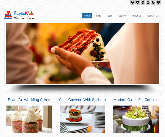 Nuptial Cake WordPress Theme