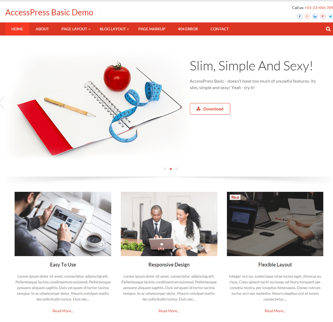 AccessPress Basic Free Responsive WordPress Theme