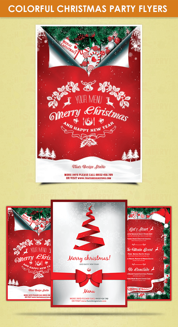 christmas party flyers