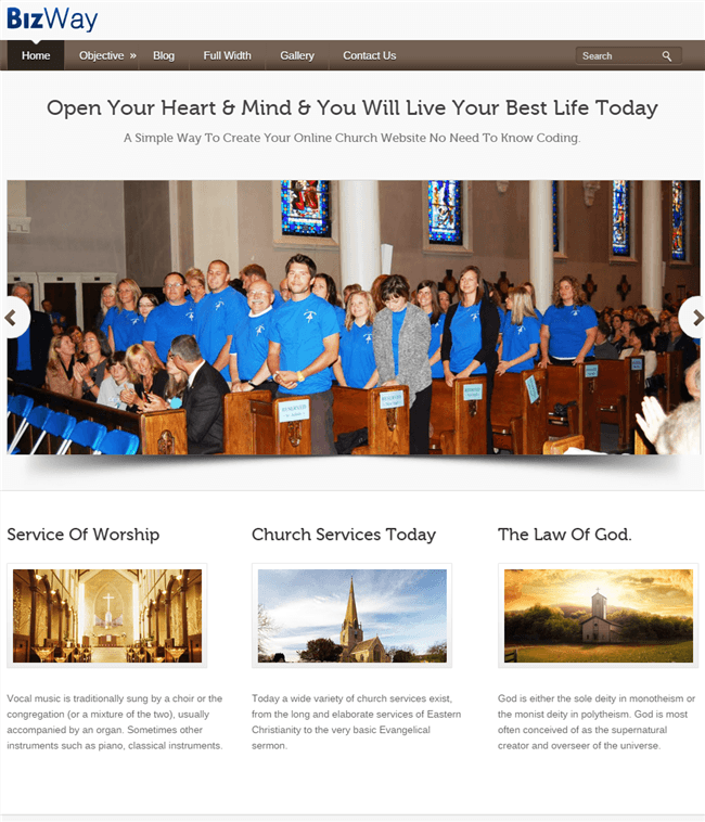 church - charity wordpress theme