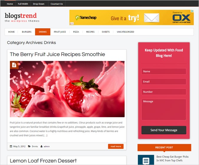 BlogsTrend WordPress Theme