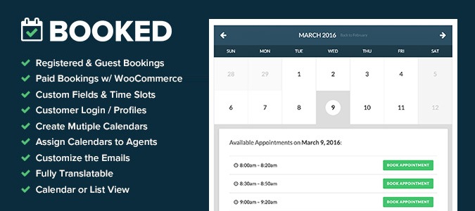 Booked Appointment Plugin