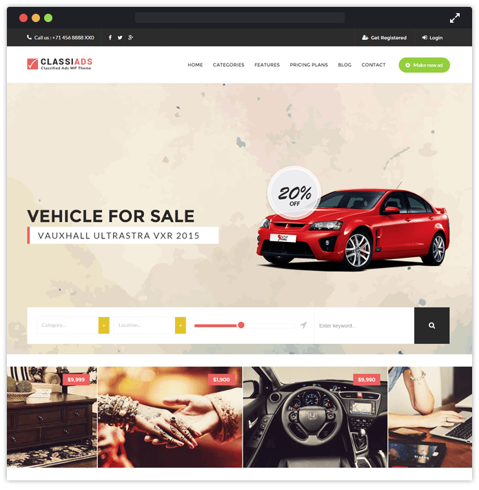 Classiads WordPress Theme