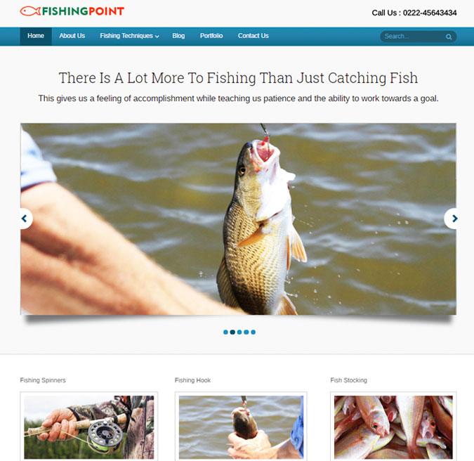 Fishing point wp theme