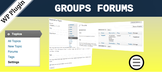 Groups Forums q&a wordpress plugin