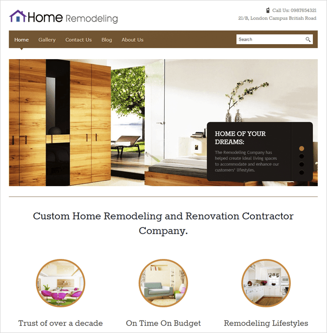 Home Remodeling Top House Cleaning and Housekeeping Service WordPress Theme