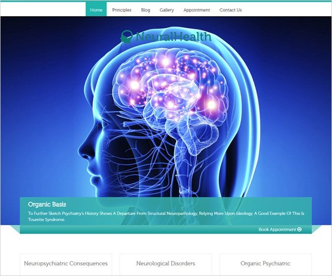 Neural Health WordPress Theme