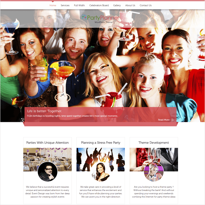 PartyPlanner-local-business-wp-InkThemes