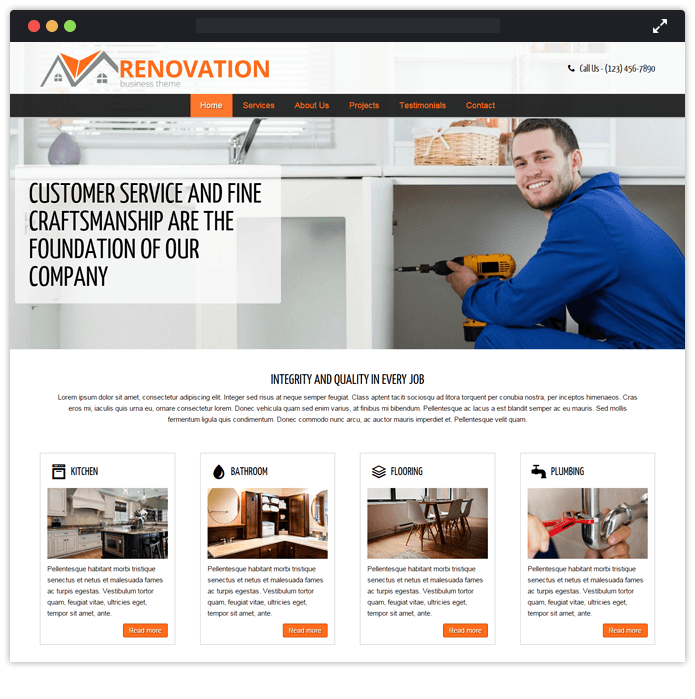 Renovation WordPress Theme