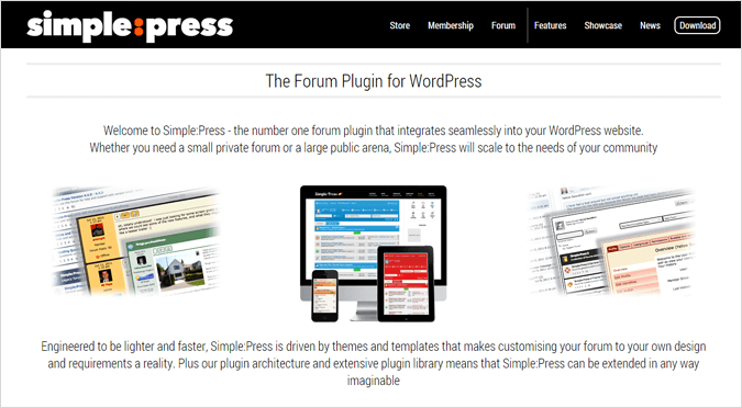 Simple Press forum for question answer WordPress sites