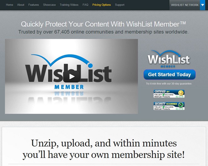 WishList-Member - wordpress membership manager