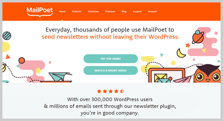 mailpoet newsletter wordpress plugin