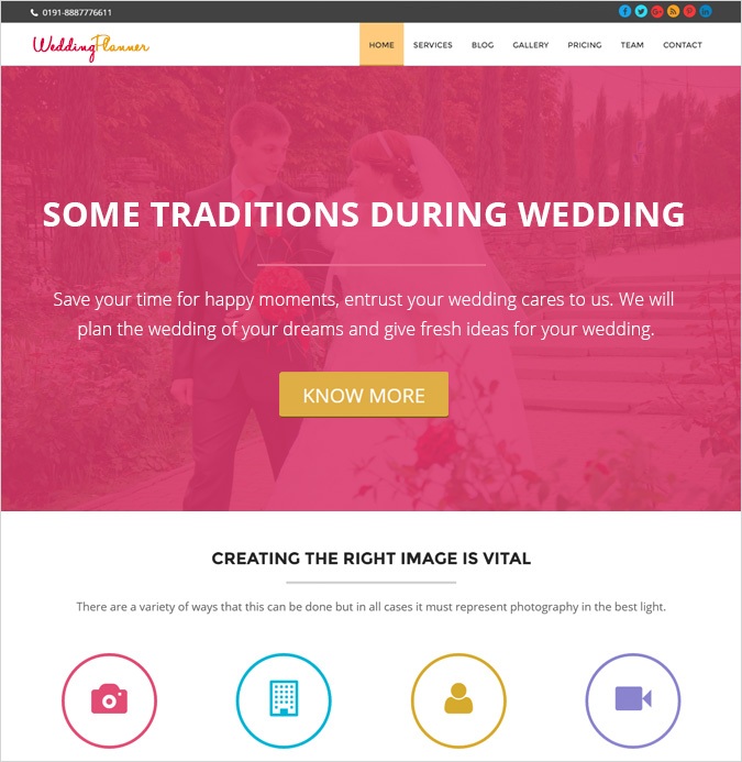 onepage theme-WEDDING