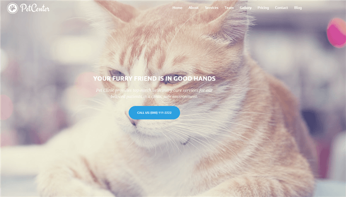 pet center wordpress theme