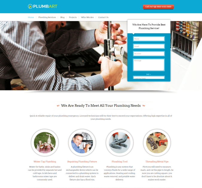 plumb art wp theme