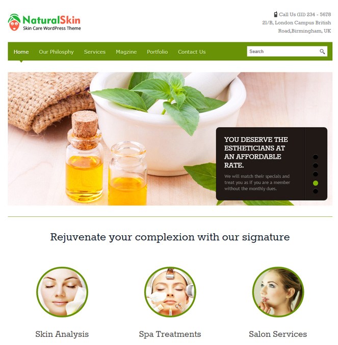 skin care template