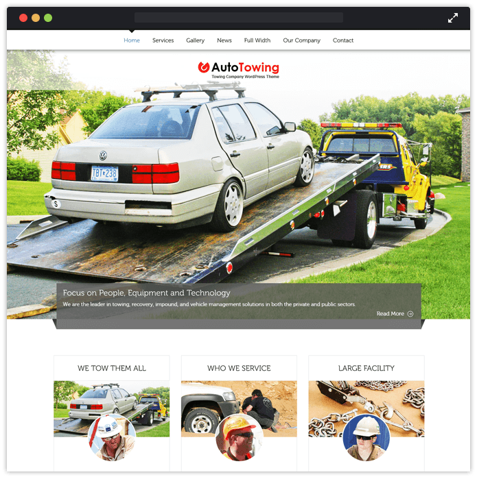 AutoTowing Best Car Automobile WordPress Theme