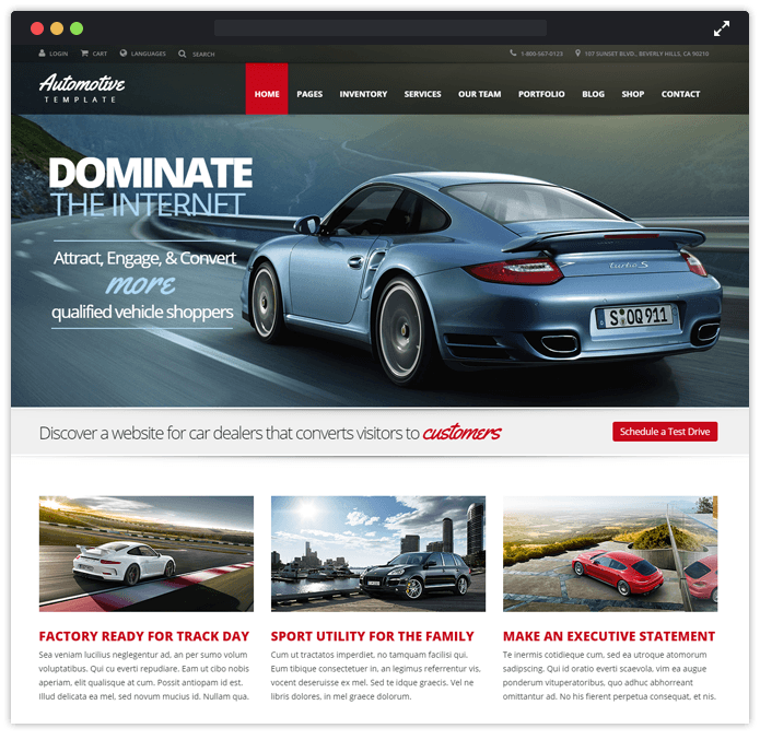 Automotive WordPress Theme