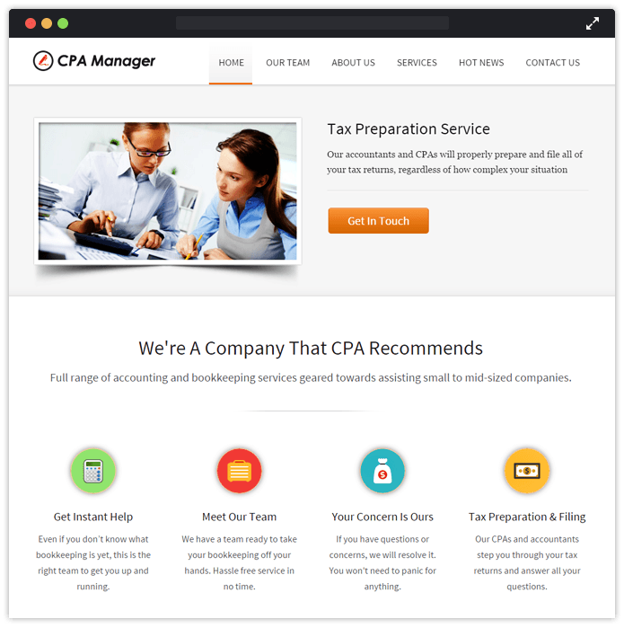 CPA Manager WordPress Theme