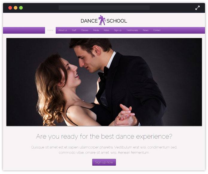 Dance School Top Academic WordPress Themes InkThemes