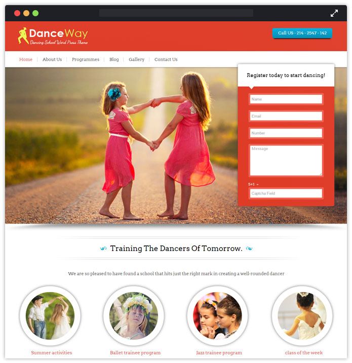 DanceWay Top Academic WordPress Themes InkThemes