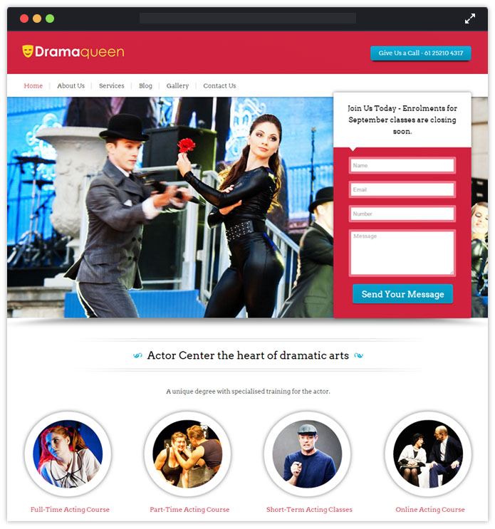 Dramaqueen Top Academic WordPress Themes InkThemes