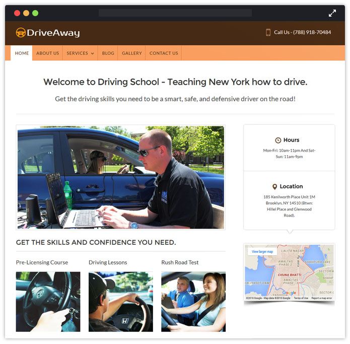 Drive A Way Academic WordPress Themes InkThemes