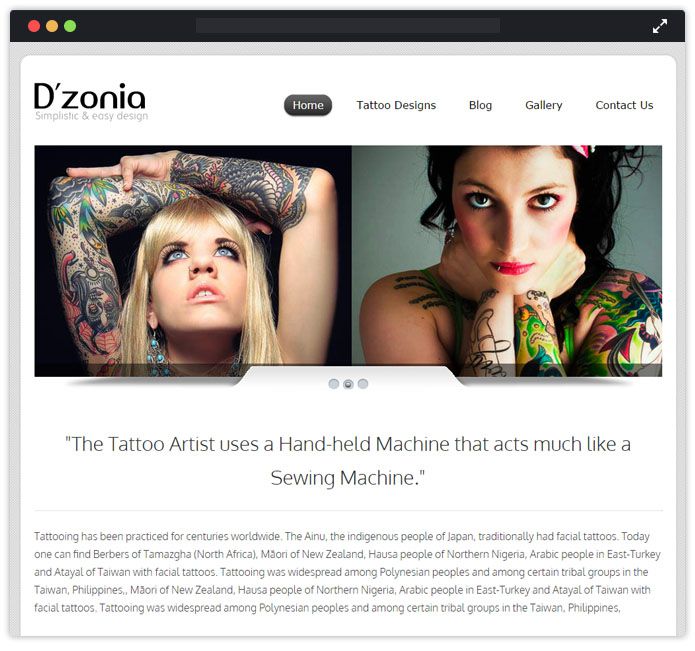 Dzonia WordPress Theme