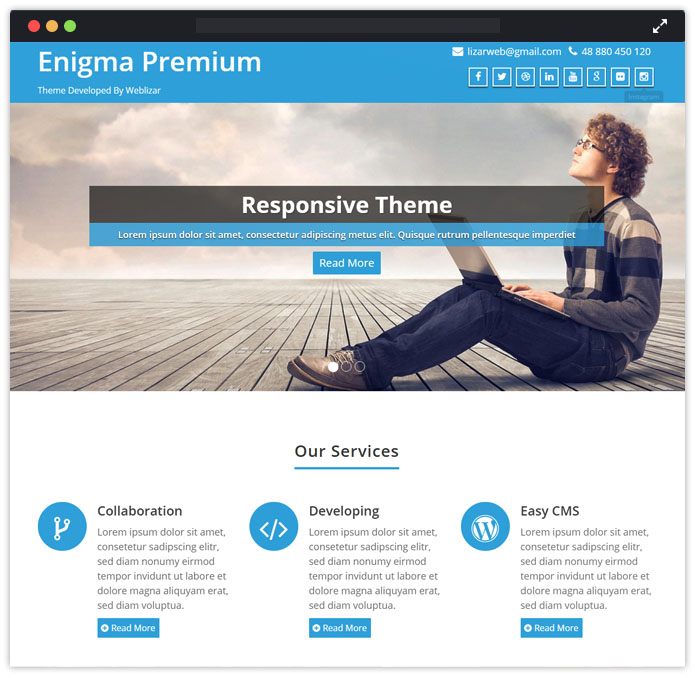 Enigma Speaker WordPress Themes InkThemes