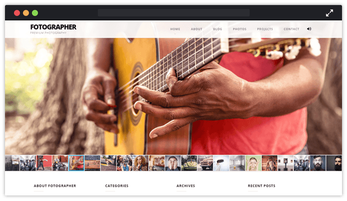 Fhotographer WordPress Theme