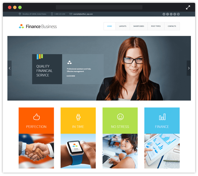 Finance Business WordPress Theme