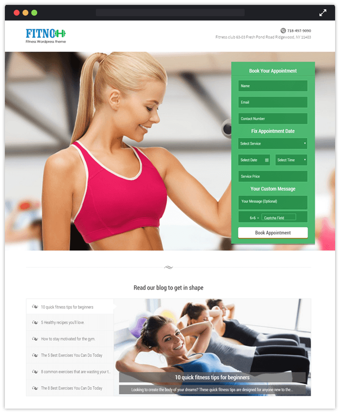 Fitno WordPress Theme