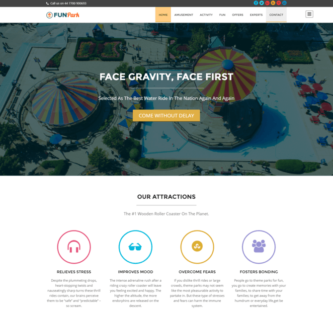 funpark - Child Care WordPress Themes