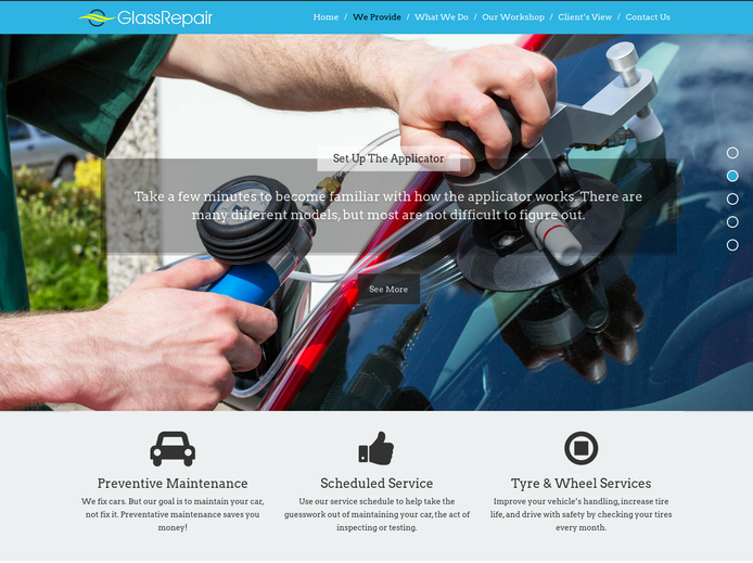 GlassRepair WP Theme