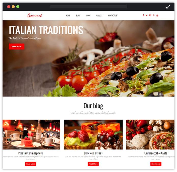 Gourmet WordPress Theme