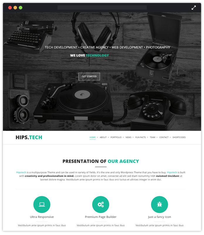 Hipstech Computer & IT Industry WordPress Themes