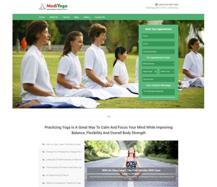 Medi yog wp theme