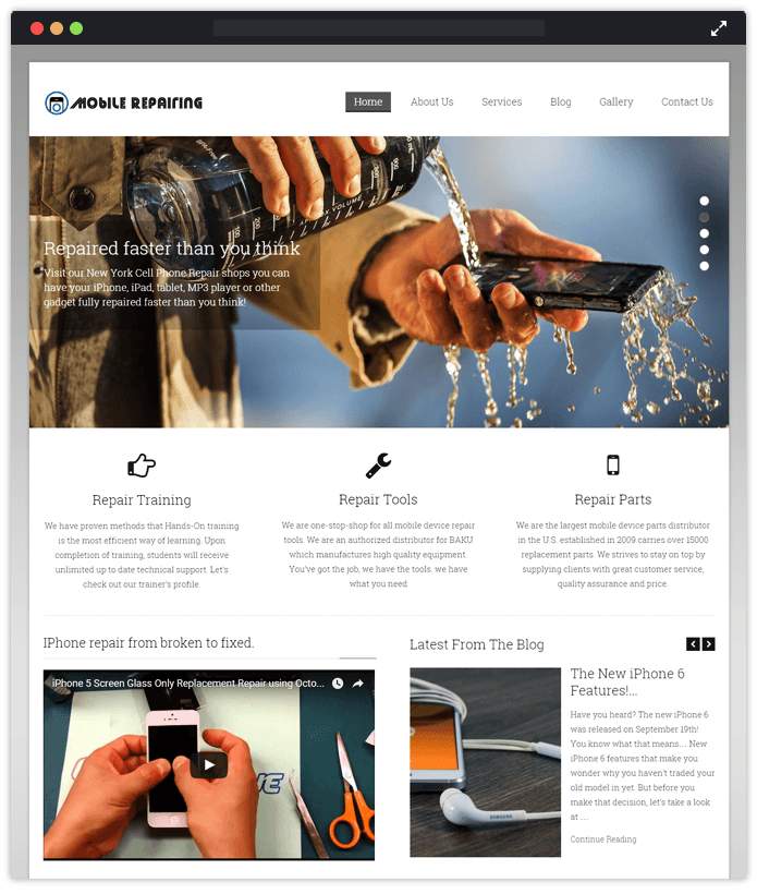 Mobile Repairing Computer & IT Industry WordPress Themes