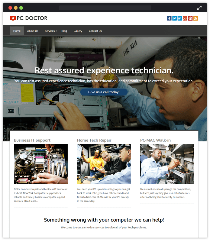 PC Doctor Computer & IT Industry WordPress Themes