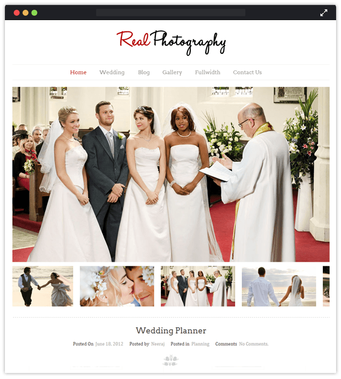 Real Photography WordPress Theme