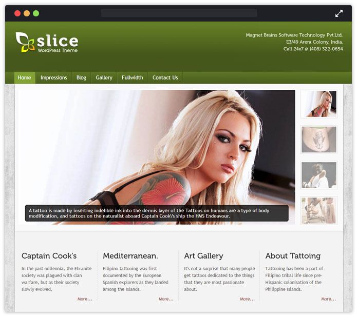 Slice WordPress Theme