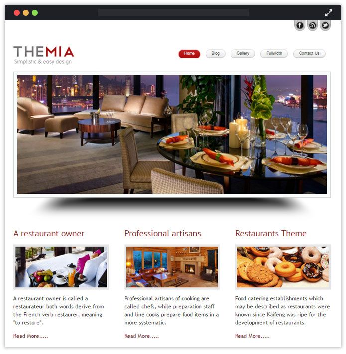 Themia Top Bar Pub Tavern WordPress Themes InkThemes