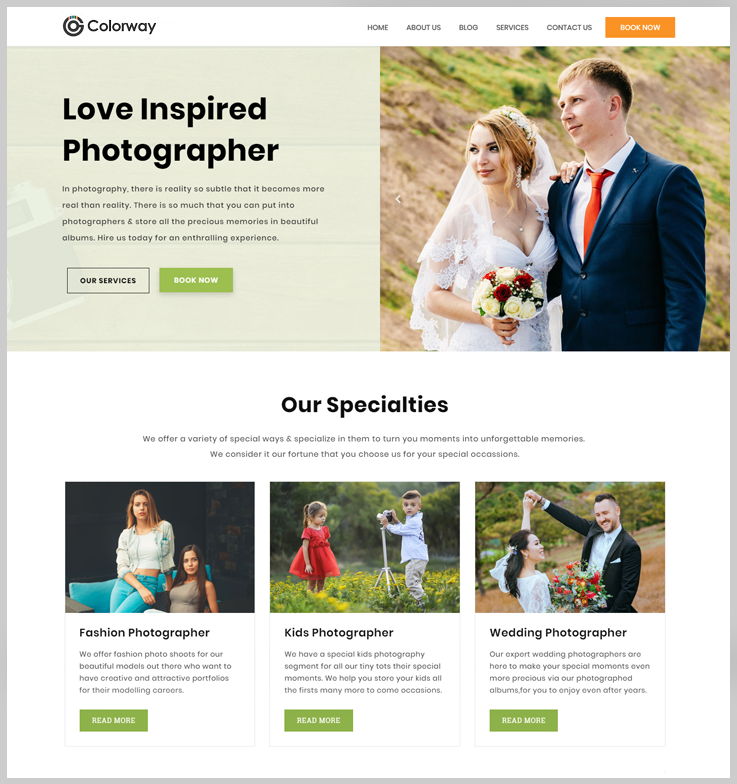 Colorway - Free Elemetor WordPress Theme