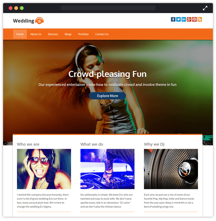 WeddingDJ-wordpress-music-InkThemes