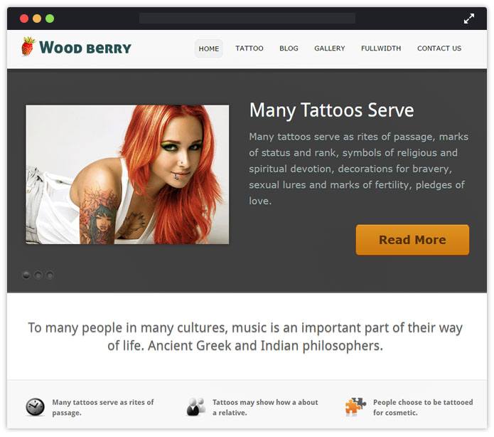 WoodBerry WordPress Theme