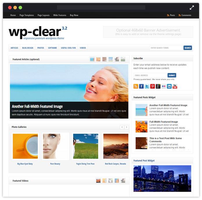 WpClear WordPress Theme