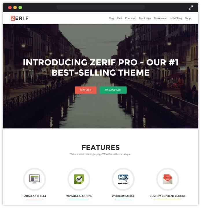 Zerif Pro Corporate WordPress Themes InkThemes